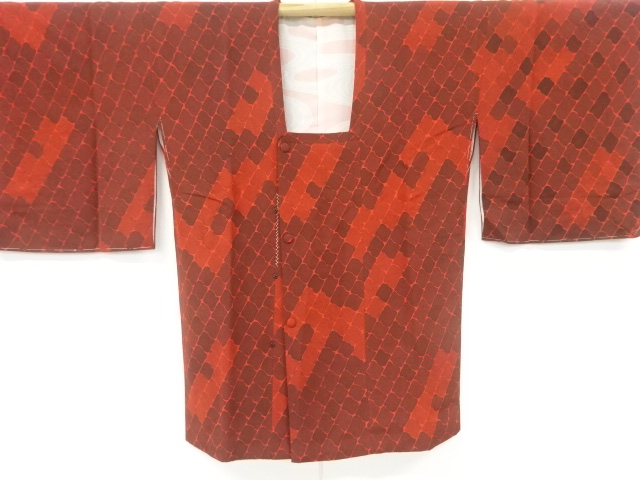 JAPANESE KIMONO / VINTAGE UNUSED MICHIYUKI COAT / ABSTRACT
